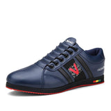 Men Leather Athletic Running Shoes