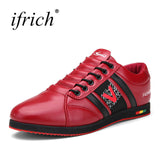 Men Leather Athletic Running Shoes
