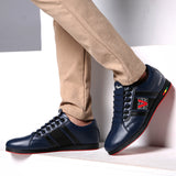 Men Leather Athletic Running Shoes