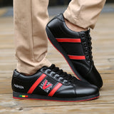 Men Leather Athletic Running Shoes